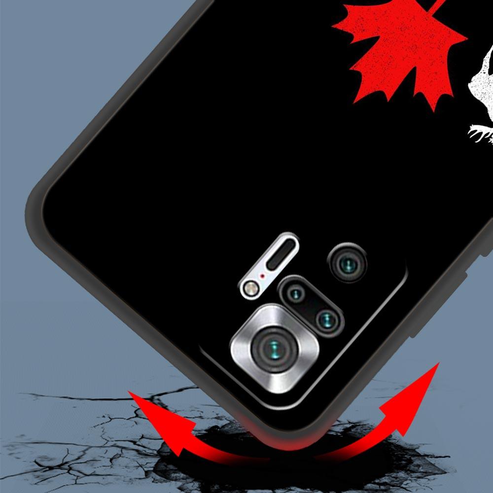 Maple Canada Flag Love Football Phone Case For Xiaomi Redmi Note 14 13 5G 10 11 12 Pro Plus 4G 14C 13C 12C 10C Black Cover