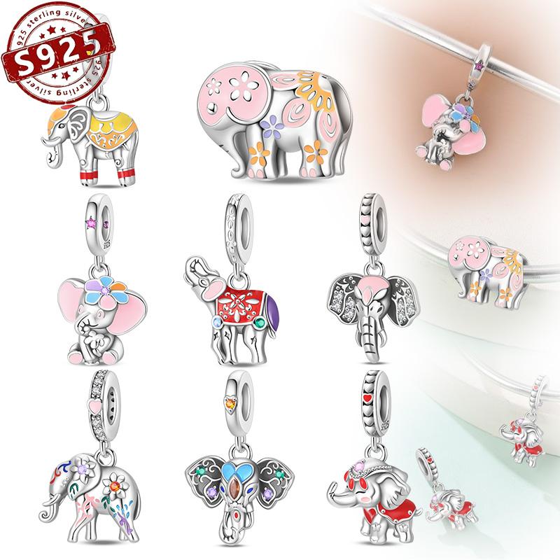 New Copper Elephant Collection Exquisite Design Charm Bead Charms Bead Charms Compatible With Authentic Bracelets Do It Yourself Jewellery Gift
