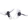 32pcs 31mm 3-Blade Props with 1.0 mm Shaft Micro Whoop Drone Propellers for Tiny Whoop FPV Racing Whoop Like iFlight A65 Quadcopter(Grey and