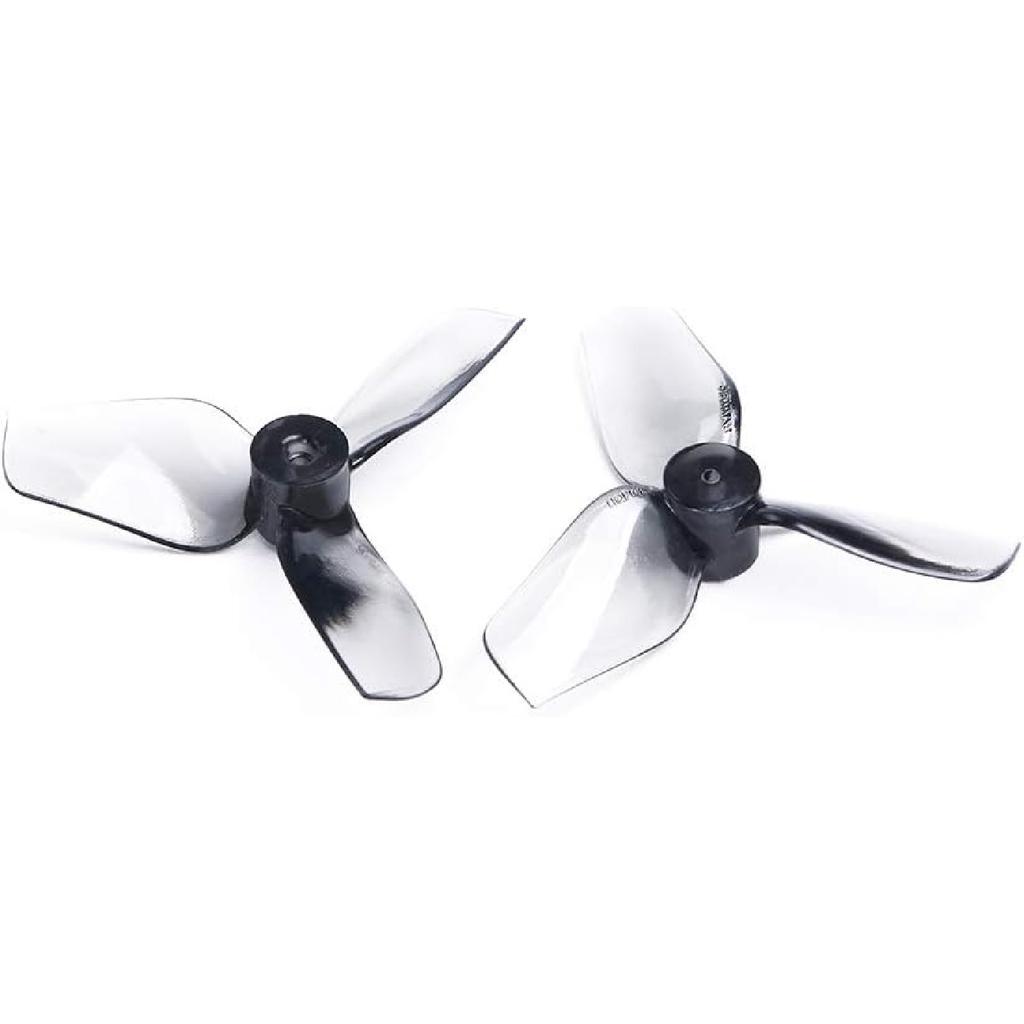 32pcs 31mm 3-Blade Props with 1.0 mm Shaft Micro Whoop Drone Propellers for Tiny Whoop FPV Racing Whoop Like iFlight A65 Quadcopter(Grey and