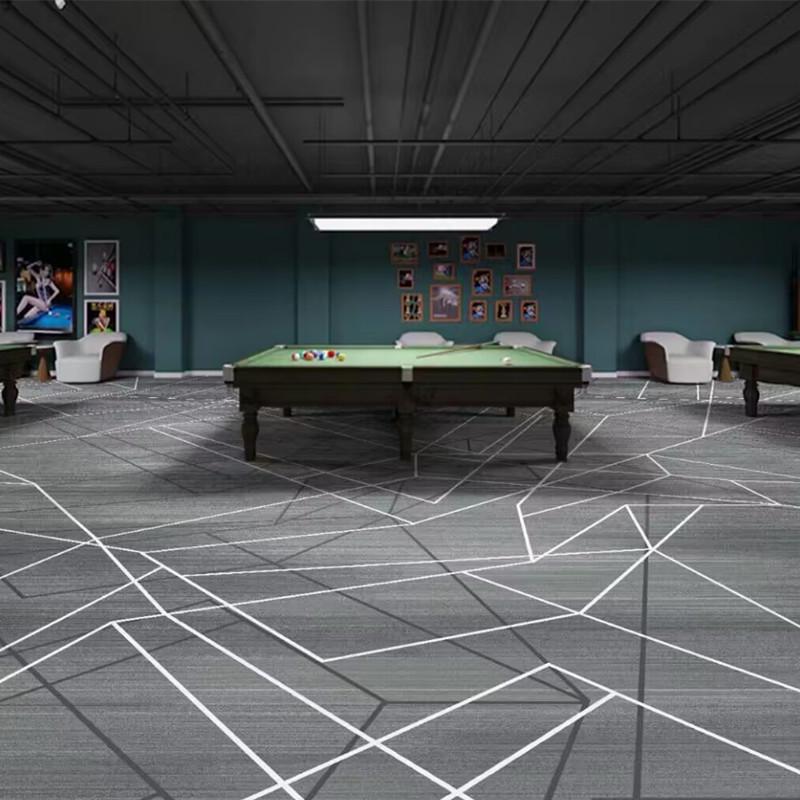 Luxury Printed Carpet for Hotel Billiard, Game, and Recreation Rooms – Wall-to-Wall Hallway and Private Room Flooring