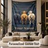 Decorative Artwork (252) Theme Wall Tapestry Customized With Name Text Personalized Hanging Tapestry For Bedroom Living Room Decor