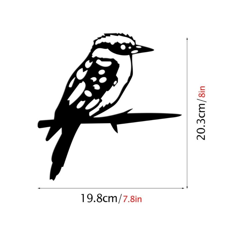 Metal Bird Stake Outdoor Garden Bird Statue Decorative Metal Animal Silhouettes for Tree Garden Decorative Bird Ornament