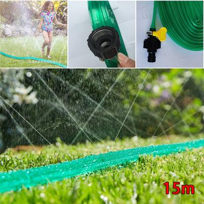 Soaker Hose Pipe Garden Lawn Sprinkler Drip Irrigation Water Spray Plants Watering Flat Drip