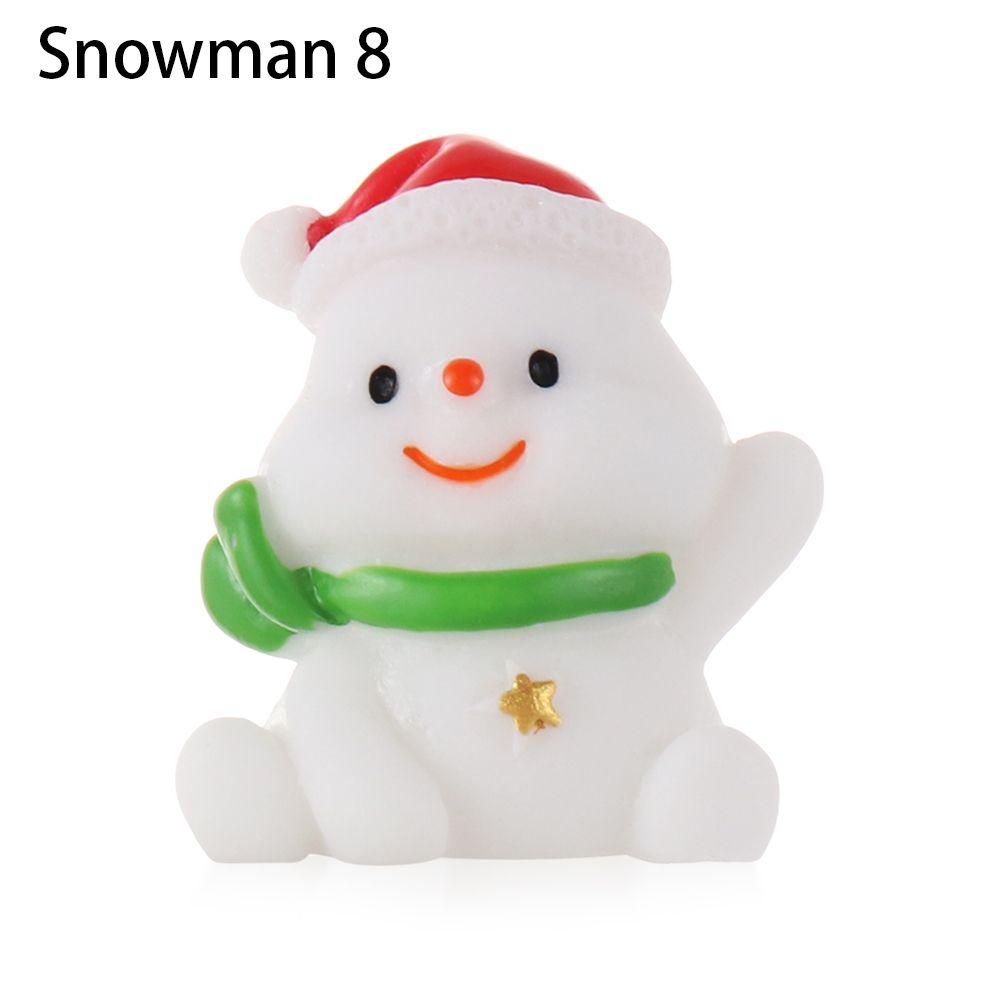 Decorations Fairy Garden Bonsai Decor Santa Claus Miniature Snowman Xmas Tree Christmas Figurines