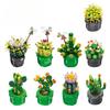 Jie-Star Jj9175 Cactus Succulent Plant Building Block Potted Ornament Miniature Garden Decorative Piece For Home