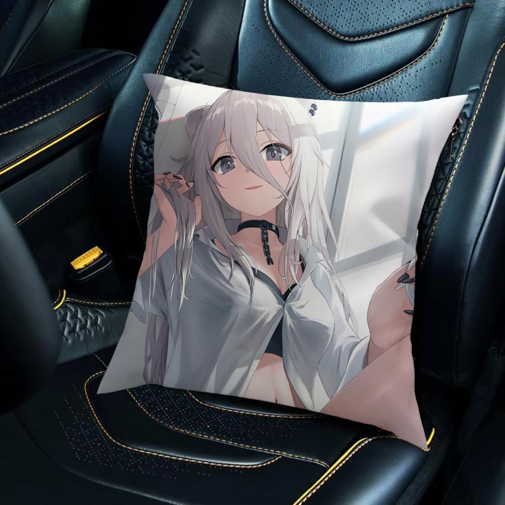 Anime S-Shishiro Botan Pillow Case For Car Sofa Decorative Home Double-sided Print Plush Square Throw Pillow Cushion Cover