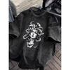 Greek Mythology Medusa Men Women's Vintage Washed T Shirt Streetwear Cotton Oversized Tee Short Sleeve Tops