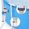Adattatore Tubo Piscina Con Fascetta Rondella 2 Tipi Connettore di Conversione Ricambio Adattatore Tubo Piscina Per Intex Filettato, Facile Da Usare