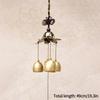 Carillon Eolico in Rame Retro Campana Eolica Ciondolo da Appendere Decorativo Campanello da Porta Ciondoli Orientali Portafortuna Decorazione per Finestra Giardino Esterno