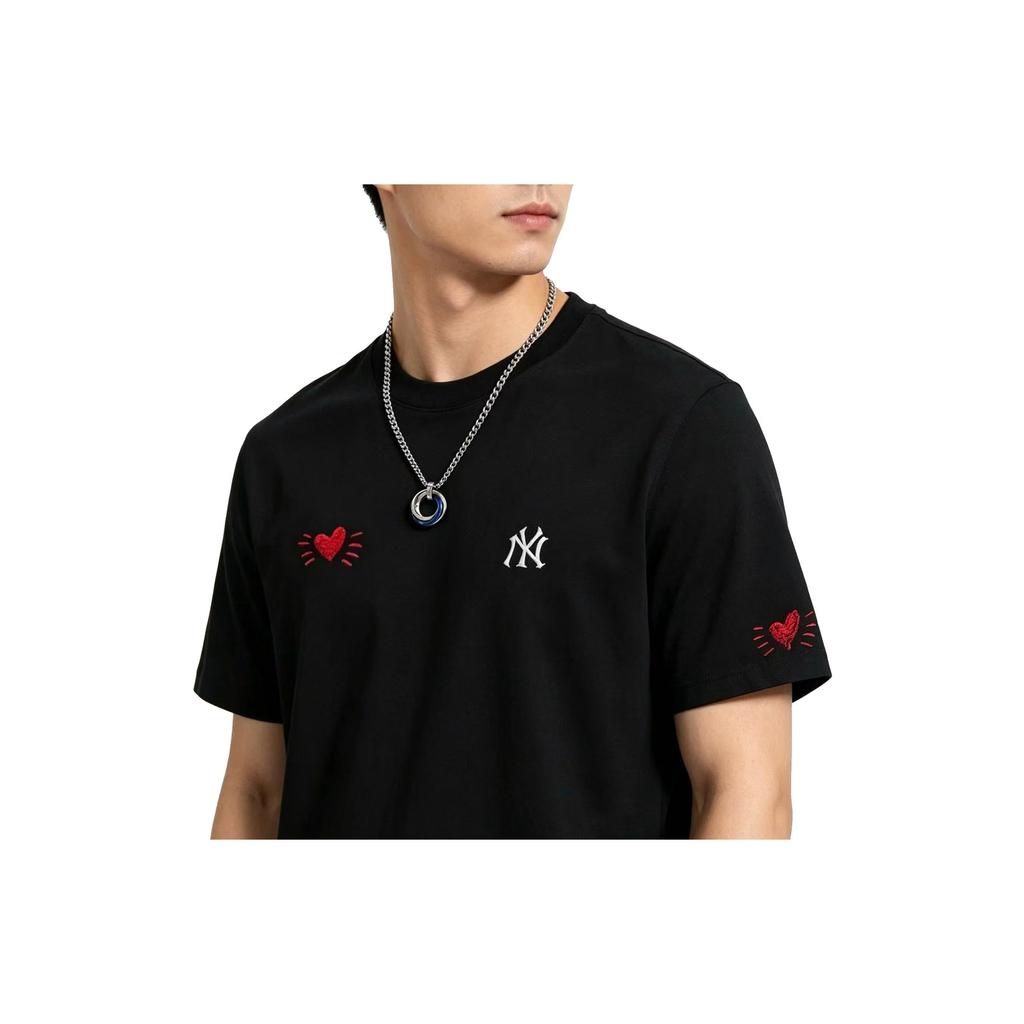 MLB T Shirts Unisex Black Crew Neck Thin 3ATSB0163-50BKS(Group51- )