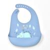 Babador de silicone à prova d'água para bebês - Babador de arroz descartável grande