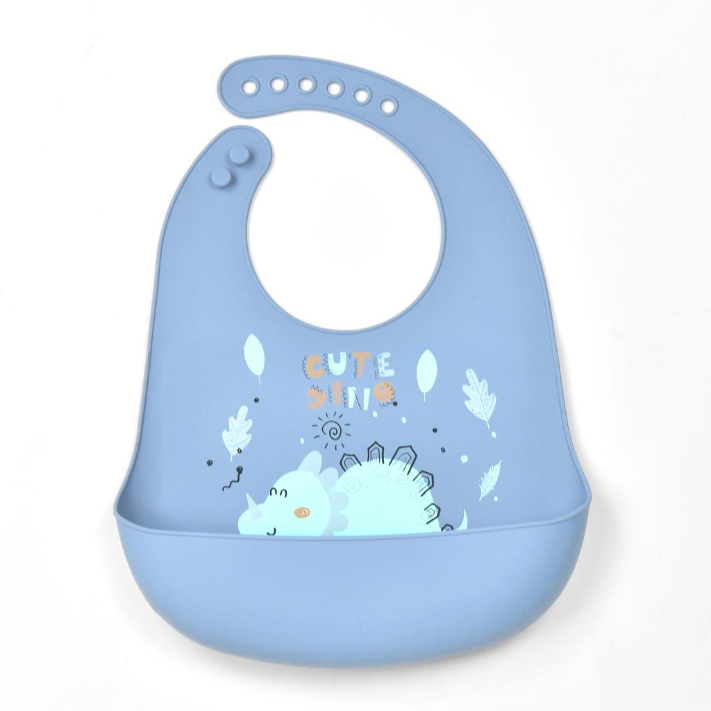 Babador de silicone à prova d'água para bebês - Babador de arroz descartável grande