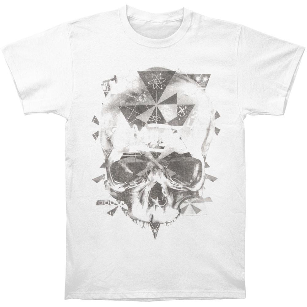 Men s Muse Washed Out Skull Slim Fit T-shirt Medium White S разноцветный