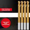 6pcs Hole Opening Twist Bore Bits 3-8MM HSS Drill Bits 3 in 1 Grooving Drills  Thin Wooden Board
