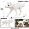 Cross-border Wild Animal Model: Prairie, Brown, Snow, Predator Wolves & Cub Educational Display Toy