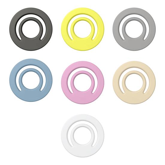 Magnetic Phone Ring Holder Silicone Phone Grip Stable Skin-friendly Selfie Ring Holder for Hands-Free Viewing