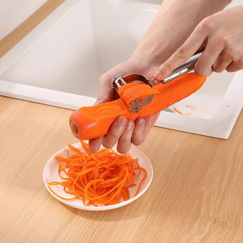 Stainless Steel Kichen Accessoriess Potato Cucumber Carrot Grater Julienne Peeler Vegetables Fruit Peeler Vegetable Slicer