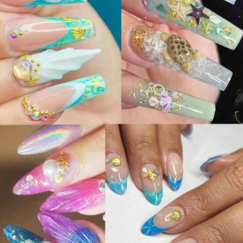 12 Grid Mixed Metal Punk Style Rivets Bow  3D Nail Decoration Gold Silver Nail Jewelry Nail Charm Manicure Studs