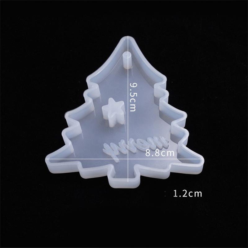 DIY Crystal Silicone Mold Pendant Bag Ornament Listing Christmas Tree Elk Glue Mold Decoration