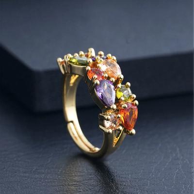 Europäischer und amerikanischer Mode-Persönlichkeitstemperamentring, Damen-Ruili-Stil vielseitige Ringe