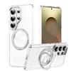 Magnetische Handyhülle mit 360° drehbarem Ständer Galaxy S26 Ultra S25 TPU/PC Stoßfeste Hülle Kabellos