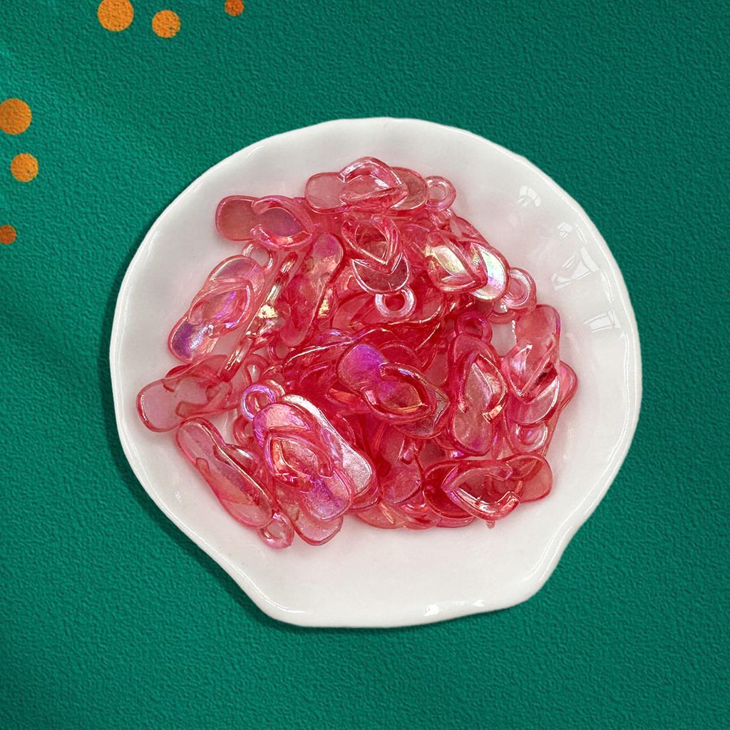 60/90 st 8*22 mm Pärlor Godis Färg Handgjorda Material Tofflor Form Telefon Kedjetillverkning DIY Akryl pärlmaterial Hantverk