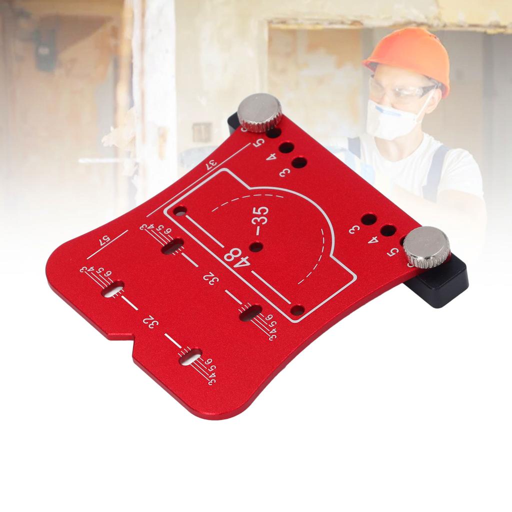 35mm Hinge Hole Jig Aluminum Alloy Drilling   Template Woodworking Punching Locator for Cabinet Door