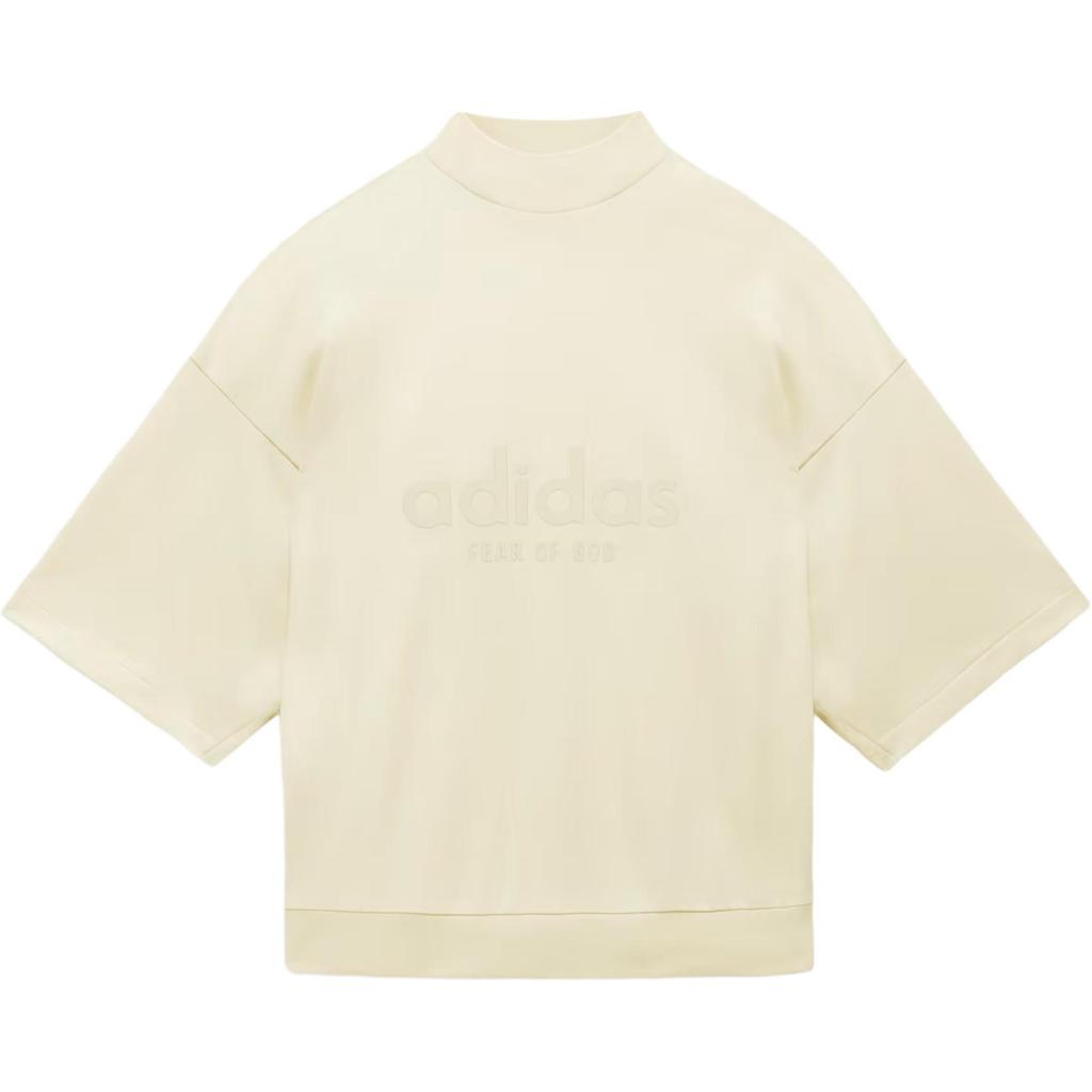 Fear of God Athletics Heavy Jersey 3/4 Mock Tee Pale Yellow Men Streetwear IS6840