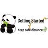 Panda Cartoon Reflective Warning Sticker: 'New Driver, Keep Distance' – Waterproof Rear Windshield Decal
