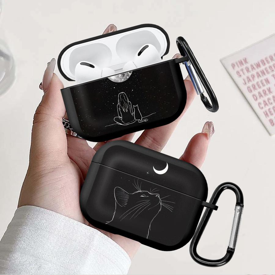 Starry Sky Cat Case For Airpods Pro3 Pro 4 3 1 Pro2 2 Earphone Cases Cover