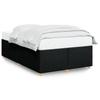 Bed Frame Without Mattress Black 120 X 190 Cm Fabric