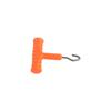 3pcs T Shape Handle Stainless Steel Hook Fishing Baiting Rig Tool(black)