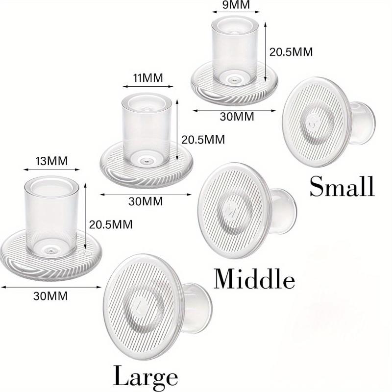 60pcs Clear Plastic High Heel Protectors & Silencers 3 Size for Weddings Event Prevent Heels From Sinking On Grass Gravel Bricks