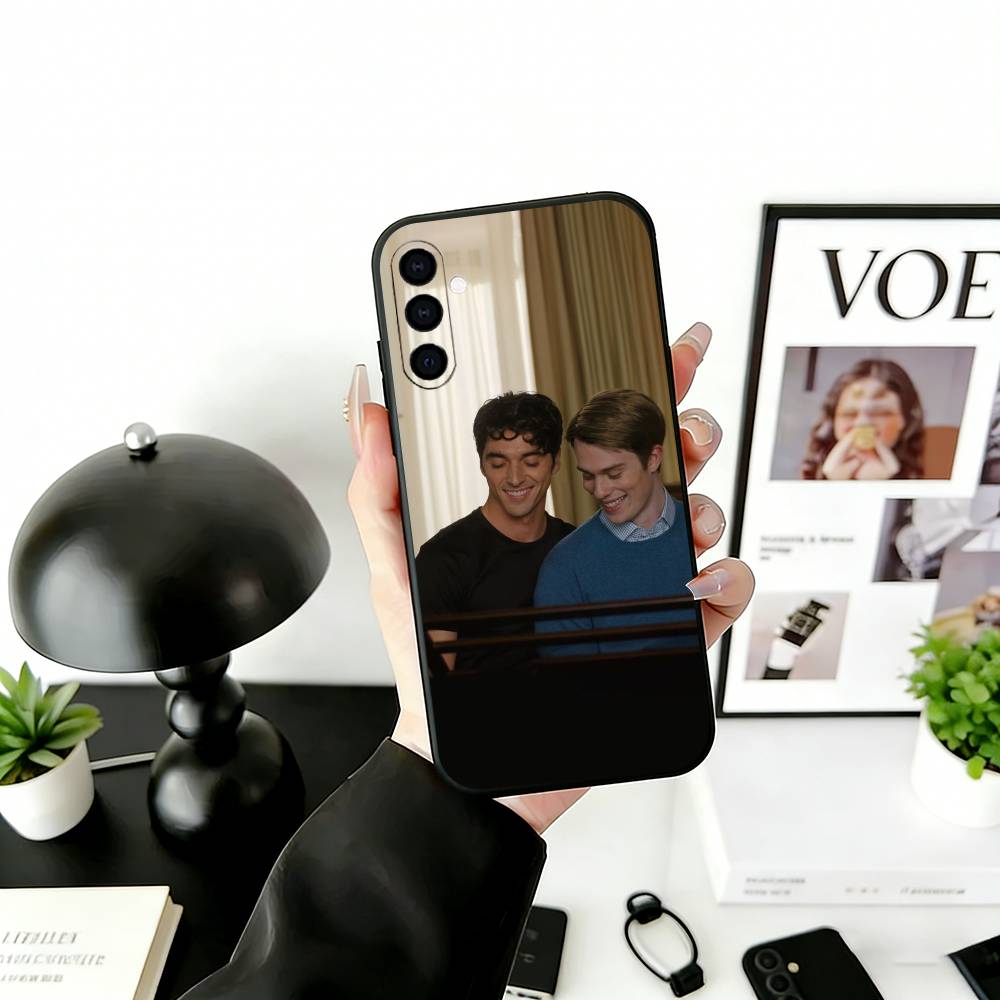 R-RW & RB Film Phone Case Black Silicone Soft For Samsung Galaxy A73,A72,A71,A70,A53,A52,A51
