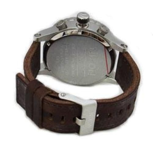 Nixon Men's 51-30 Chronograph Watch, Silver/Brown, Leather Strap, A1241113, Model A124-1113