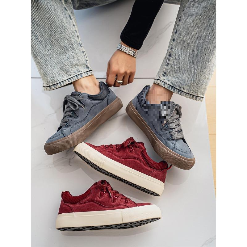 Men's shoes trendy shoes 2 bread shoes versatile skateboard shoes niche men's shoes angora red