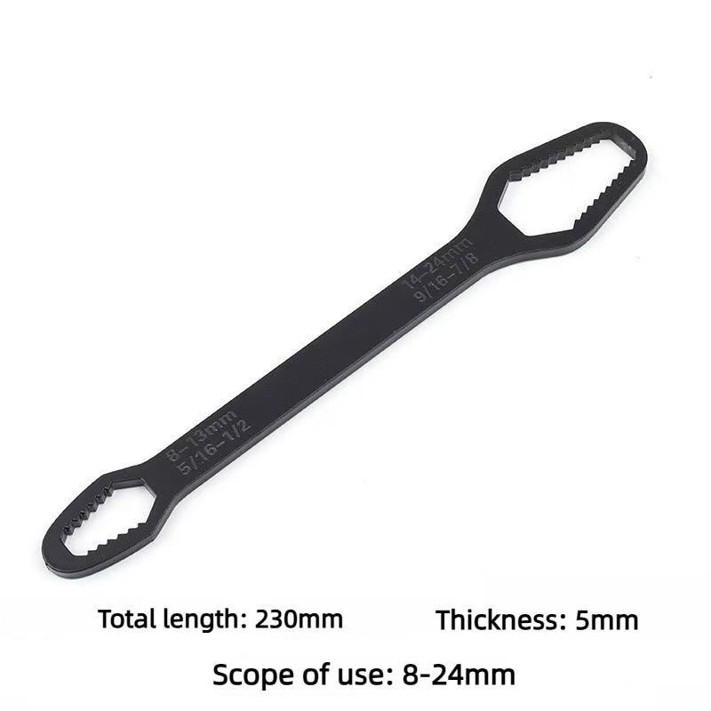 

Professional Adjustable Torx Wrench Double Head Self Tightening For Eyeglass Repair Factory Maintenance 8 To 24mm Spanner Tool as picture