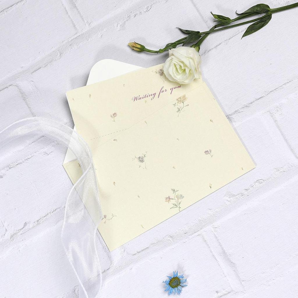 Floral Letter Paper & Envelope Set: Elegant Ancient Style for Love & Confession Letters, with Storage Bag