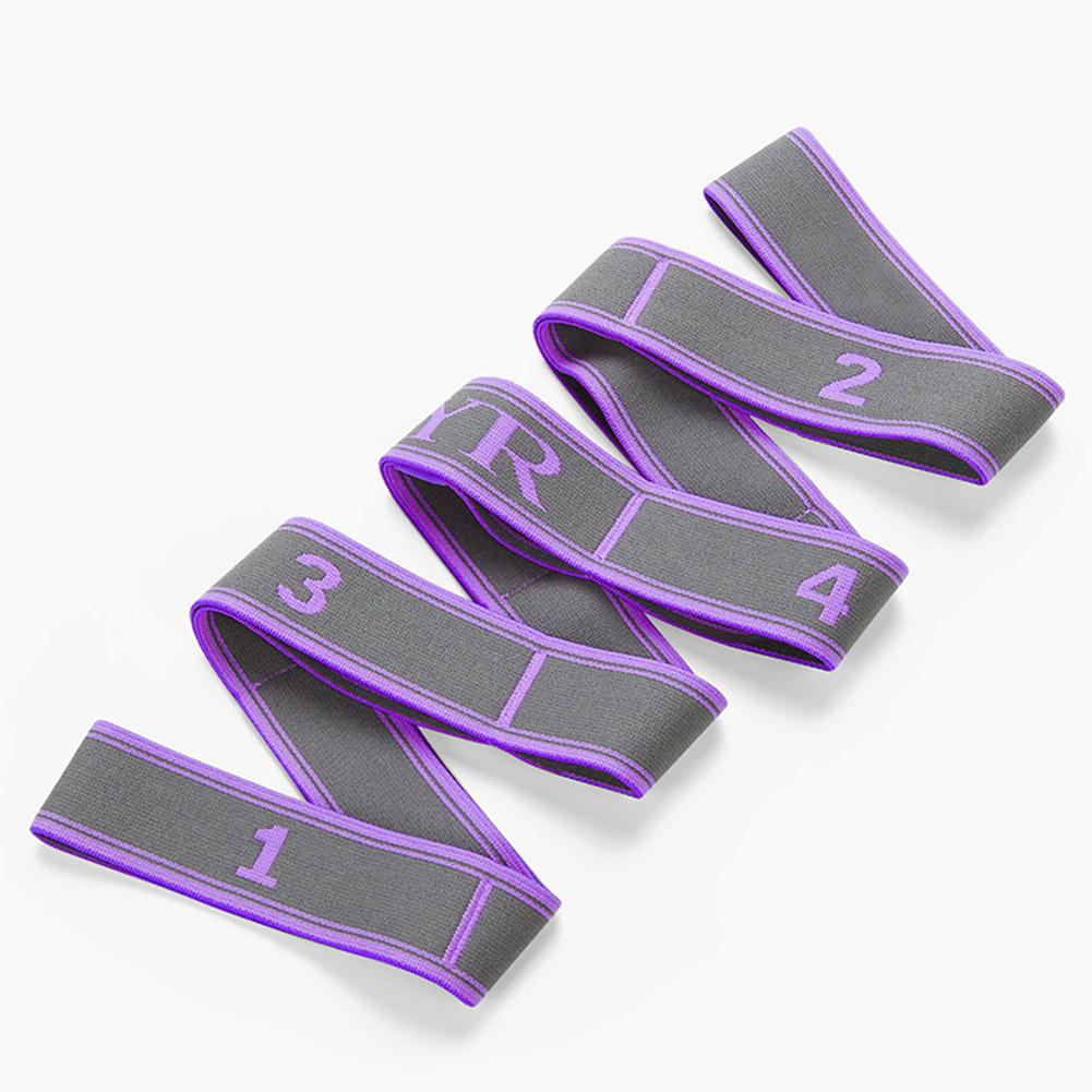 Yoga Stretching Band 9 Loops High Elasticity Fitness Exercise Resistance Bands For Yoga Pilates Gym Purple #1