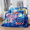 Stitch Printed Anime Fleece Plush Blanket Soft Warm Blanket for Adults and Children Bedroom Sofa Gift  Throw Blanket