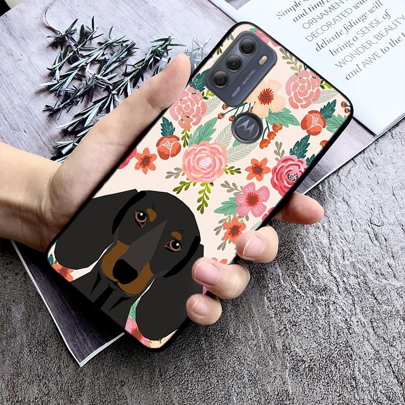 Hund Dackel Corgi Handyhülle für Motorola Moto E32 E20 E40 G22 G52 G20 G30 G100 G60 G50 G10 GPure GStylus G9 One Action Macro