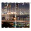 Curtains Urban Scenery Series 3D Digital Printing High Density Blackout Diy Curtains