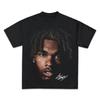Lil Baby Stor Ansigt Kasseformet Vintage Skjorte Grafik Basketball T-shirt Streetwear Y2K