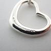 [Used] TIFFANY/Tiffany 925 Open Heart Pendant/Necklace/j97-4