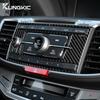Real Soft Carbon Fiber Sticker For Honda Accord 2013 2014 2015 2016 2017 LHD Car Central CD Frame Interior Trim Accessories