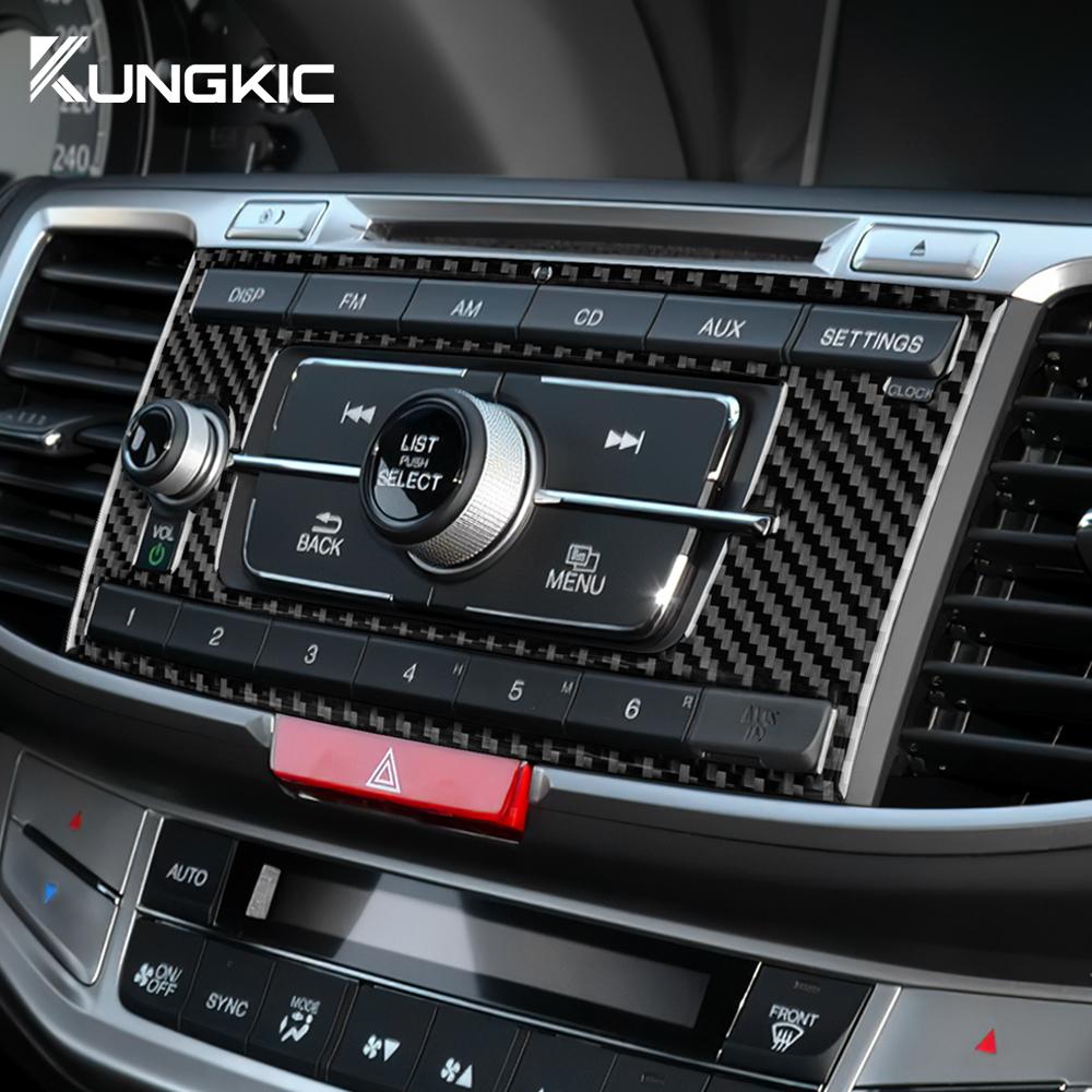 Carbon Fiber Style Interior Sticker for Honda Accord 2013 2014 2015 2016 2017 LHD Interior Panel