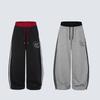 American Style Color Block Sweatpants Embroidered Loose Fit Taperable Casual Pants Fitness Dance