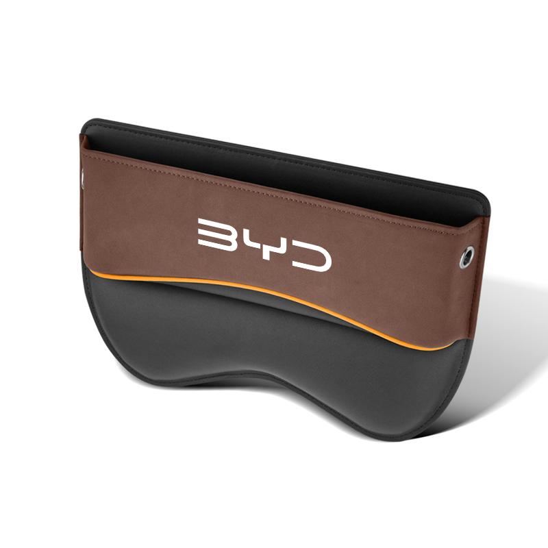 Customize car front seat gap filler organizer Storage Box suede, For BYD SHARK Han EV Seagull Dolphin DM-i Song Pro Max SEAL