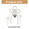 Modern Pearls Bowtie Heart Accessory Fashionable Love Ornament Charm Keyring Bows Keychain For Special Occasion